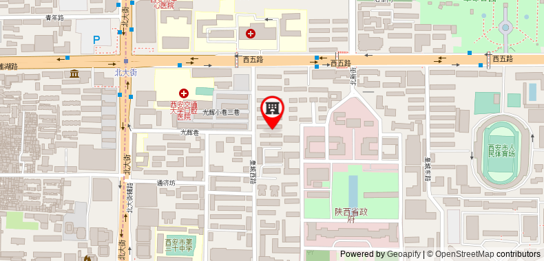 Bản đồ đến Khách sạn Xi'an Tooyo