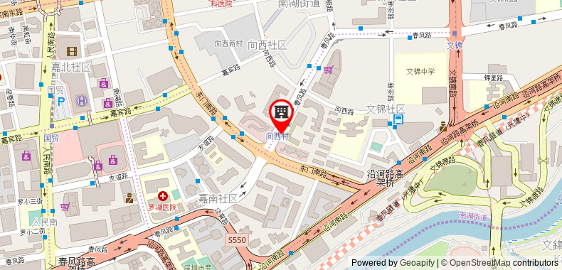 Bản đồ đến Khách sạn Crowne Plaza & Suites Landmark Shenzhen