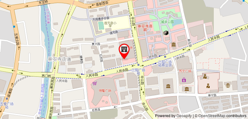 Bản đồ đến Khách sạn Green Tree Inn Wuxi Jiefang West Road