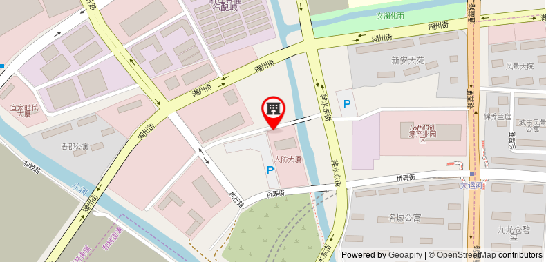 在地图上查看杭州拱墅智選假日酒店