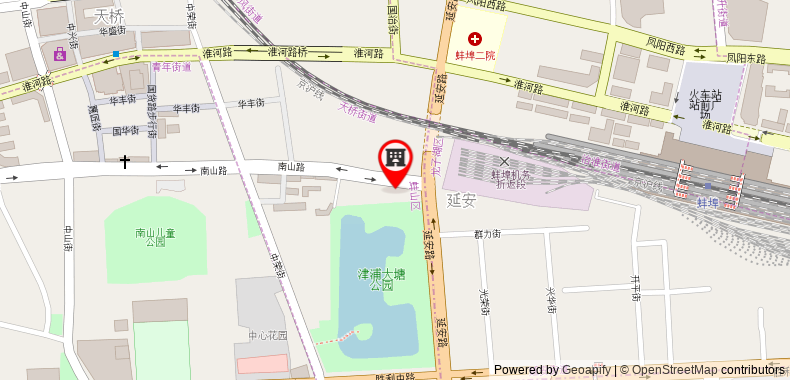 Bản đồ đến GreenTree Inn Bengbu Huaihe Walking Street