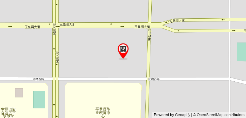 Bản đồ đến Khách sạn PAI s Shizuishan Pingluo 
Minzu Street