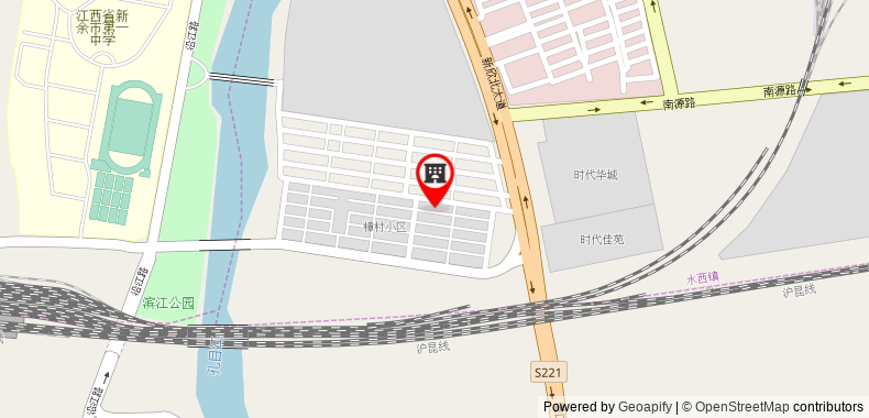 Bản đồ đến Khách sạn GreenTree Inn Xinyu Railway Station Square Express