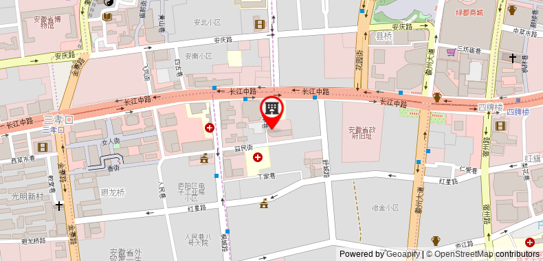 Bản đồ đến Holiday Inn Express Hefei Downtown