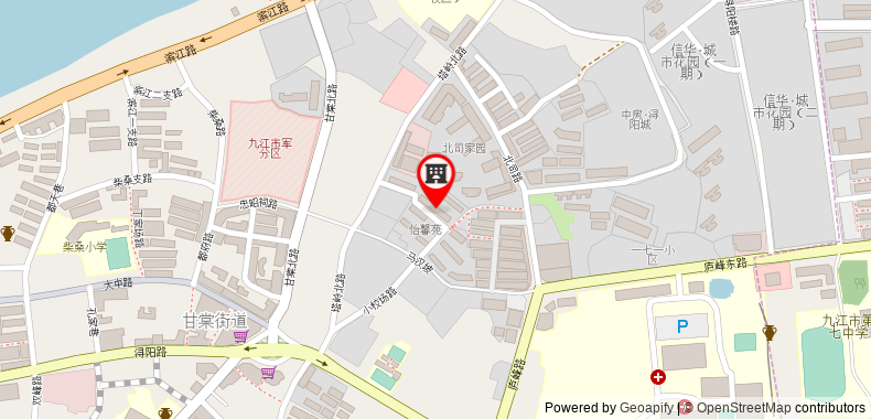 Bản đồ đến Khách sạn Hanting Jiujiang Xunyang Road Walking Street Branch