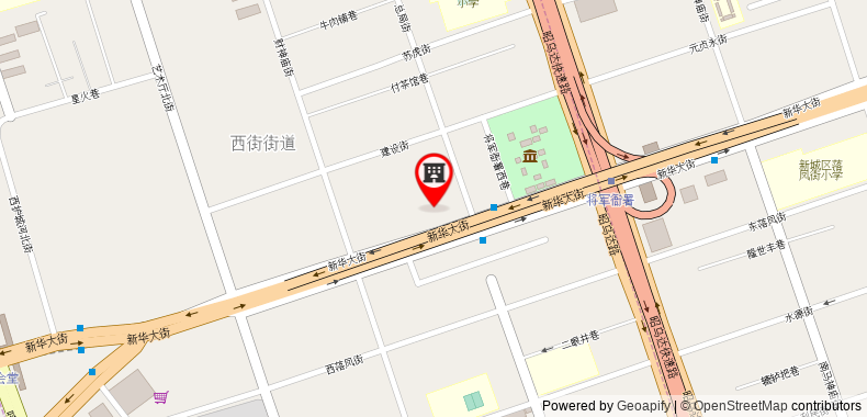 在地图上查看錦江之星呼和浩特新華大街酒店