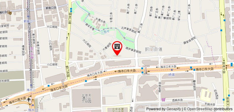 Bản đồ đến Khách sạn Yitingzhenshe Beijing Qianmen