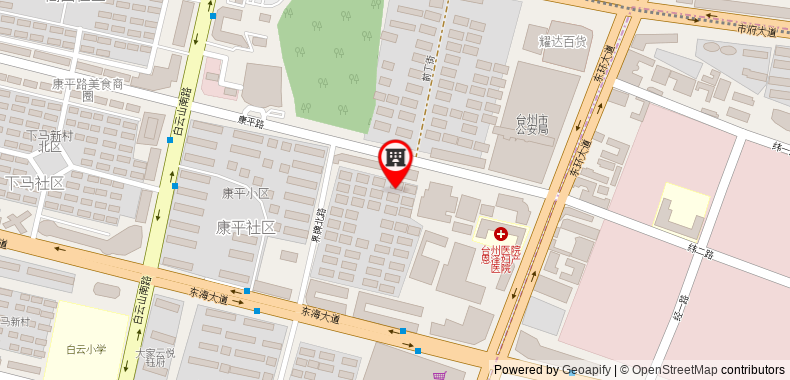 Hanting Hotel Taizhou Jiaojiang on maps