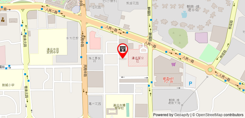 Jinjiang Inn Qingyuan Shifu on maps