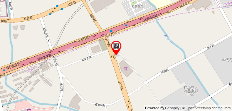 Shanghai Marriott Hotel Hongqiao on maps