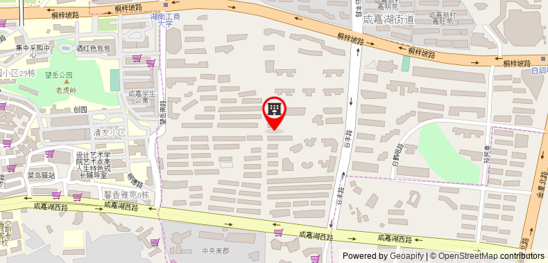 Bản đồ đến Khách sạn Jun Hunan Changcha Yuelu West Railway Station