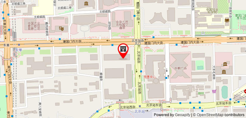 在地图上查看北平北京站青年旅舍