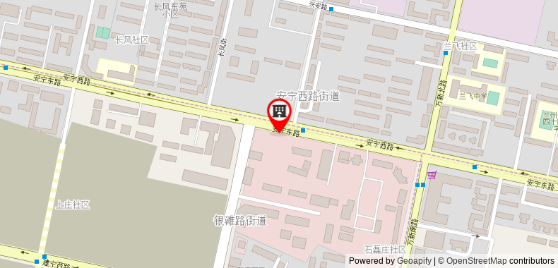 Hanting Express Lanzhou Anning Taohai Market on maps