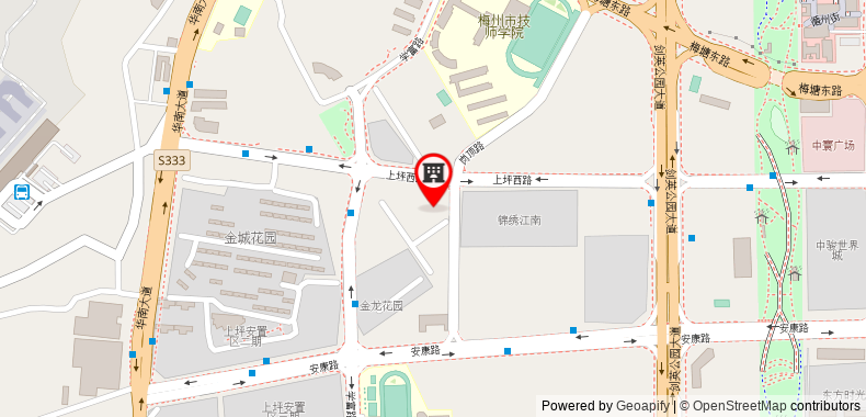 Bản đồ đến Khách sạn Borrman Meizhou Airport
