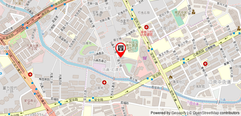 Bản đồ đến Khách sạn Puzzle Guangzhou Fenghuang New Village Subway Station