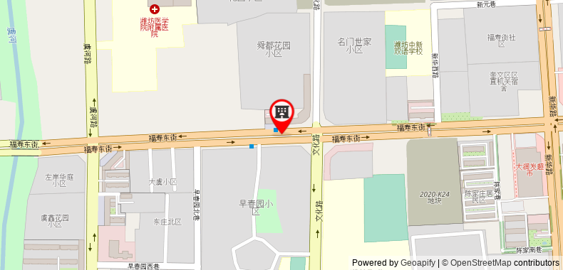 Bản đồ đến Khách sạn GreenTree Inn Weifang Yuhe Road