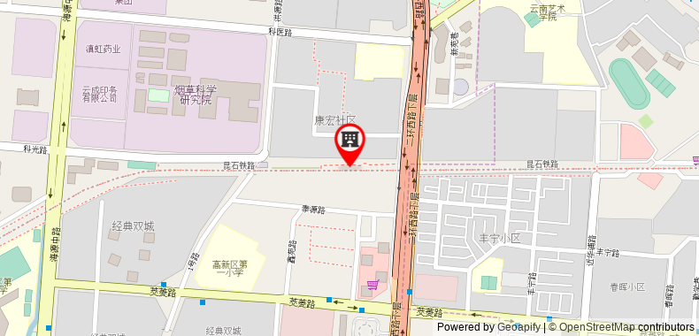 Kunming Dynasty International Hotel on maps