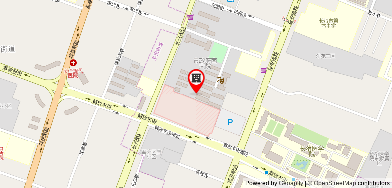 Bản đồ đến Khách sạn GreenTree Inn Changzhi West Jiefang Street South Yingxiong Road Express
