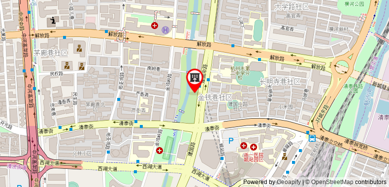 Bản đồ đến Khách sạn Hangzhou Zhong Wei Sunny