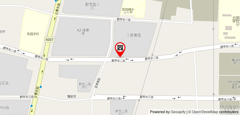 在地图上查看喆啡酒店北京通州環球影城店