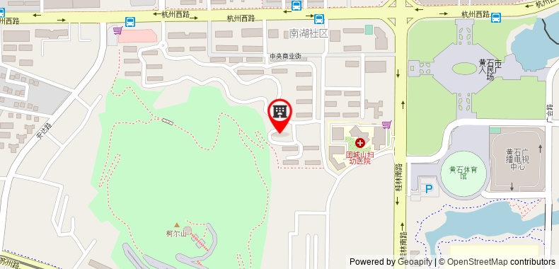 Bản đồ đến Khách sạn Thank Inn Hubei Huangshi Tuanchengshan Suzhou Road