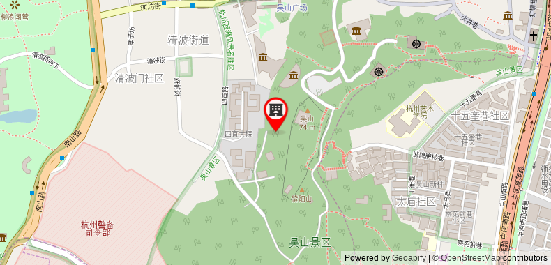 Bản đồ đến Nanshan Road 100m Hefang Street 200m WestLake 400m