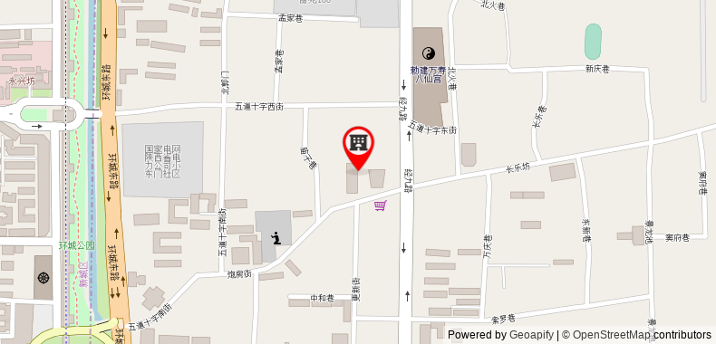 Bản đồ đến Two Bedroom Fresh House near Xian Bell Tower