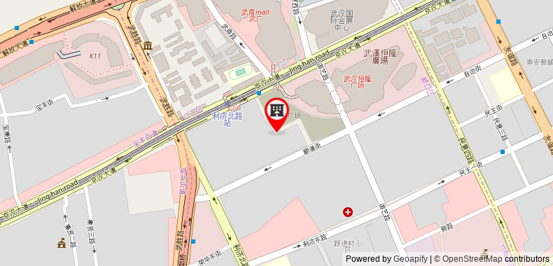 New World Wuhan Hotel on maps