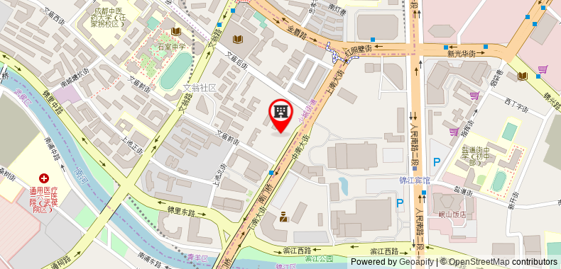 在地图上查看成都D6 Hotel天府廣場店