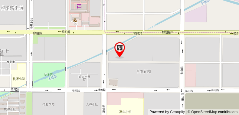 Bản đồ đến Khách sạn Thank Inn He'Nan Hebi New District Huanghe Road