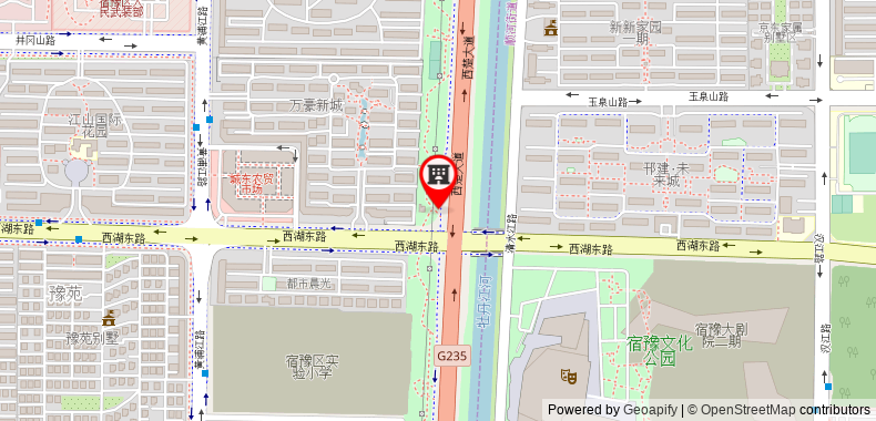 Bản đồ đến 7 Days Inn Suqian Qian Niao Yuan Square Branch