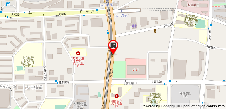 Bản đồ đến Khách sạn The Humble Beijing China Sports Center Branch