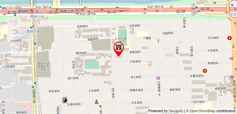 在地图上查看北京鼓韻青年旅舍酒店