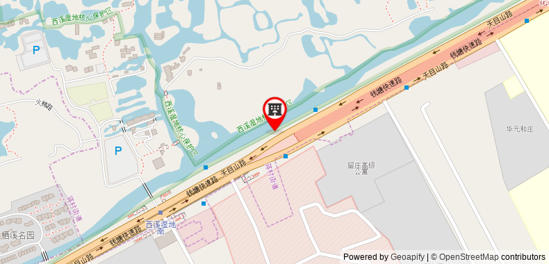 在地图上查看杭州西溪十裡芳菲度假區