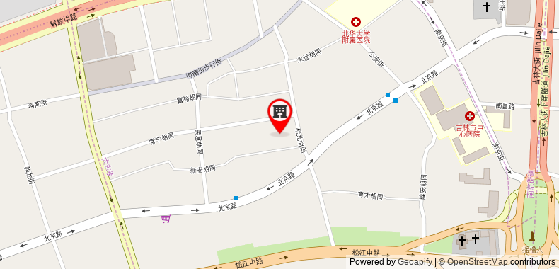 在地图上查看速8酒店吉林松花江北京路店