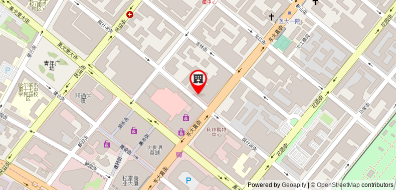 Bản đồ đến Khách sạn Harbin Post