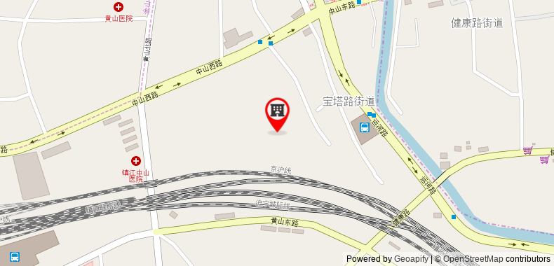 Bản đồ đến Khách sạn Pai Zhenjiang Railway Station South Square