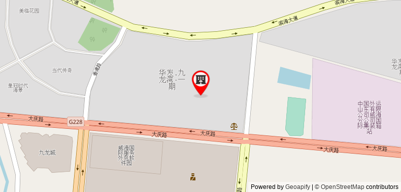 Bản đồ đến Khách sạn Super 8 Weihai JingQuDaQing Road