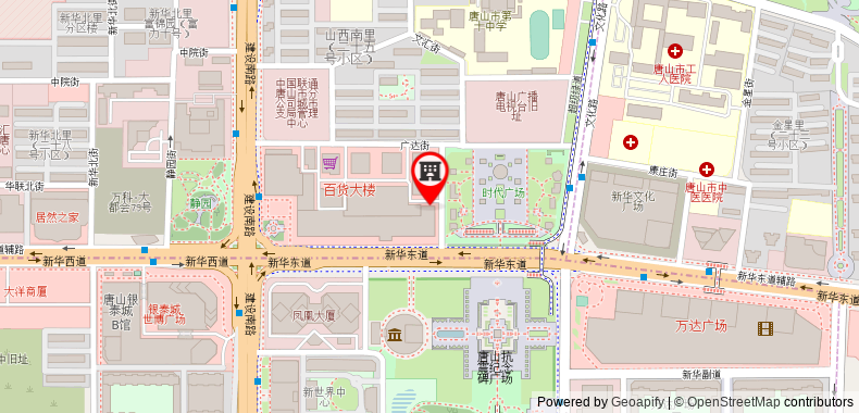 Bản đồ đến Khách sạn Tangshan Jin Jiang Grand