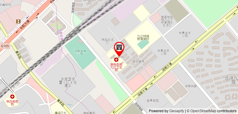 在地图上查看格林豪泰商務酒店九江火車站店