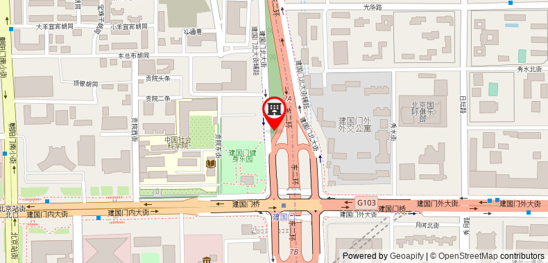 Bản đồ đến Khách sạn Beijing International