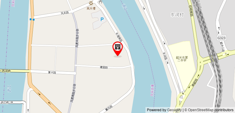 Bản đồ đến Loft Inn Shaoguan Fengcai Road Branch