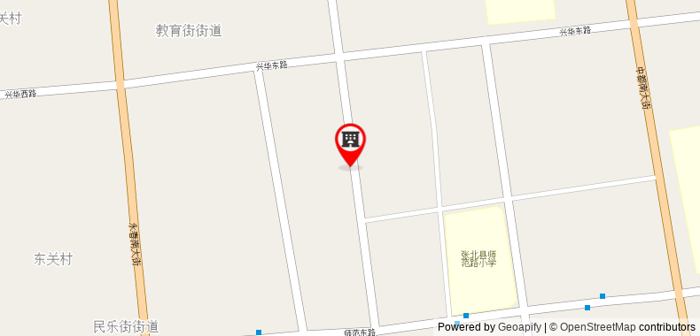 Bản đồ đến Khách sạn GreenTree Inn Hebei Zhangjiakou Zhangbei Bus Station Zhangku Avenue Express