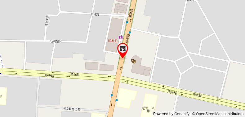 Bản đồ đến Khách sạn GreenTree Alliance Zibo Zhangdian xiaoshangpin Renmin Road