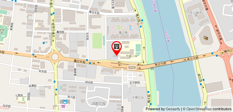 7 Days Inn Meizhou Binfang Avenue Branch on maps