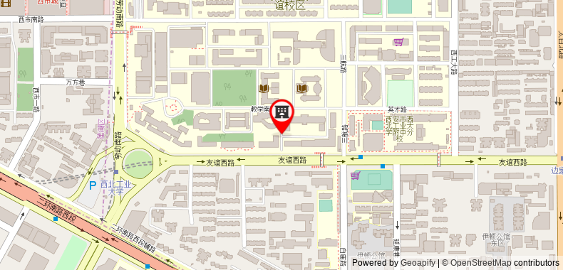 在地图上查看西安大唐西市酒店