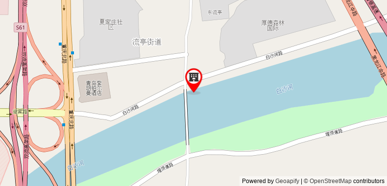 Pullman Qingdao Ziyue on maps