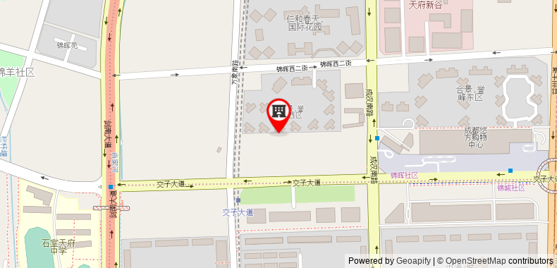 Bản đồ đến Hyatt House Chengdu Pebble Walk