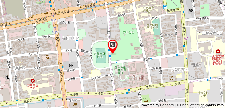 Bản đồ đến Khách sạn Suzhou Plaza
