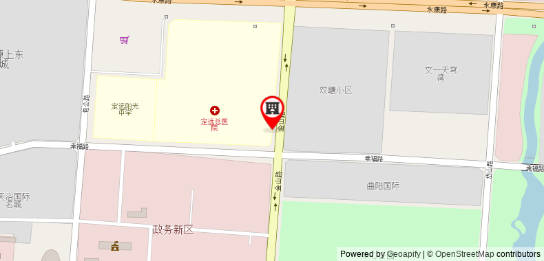 在地图上查看格林豪泰滁州定遠縣人民廣場總醫院商務酒店